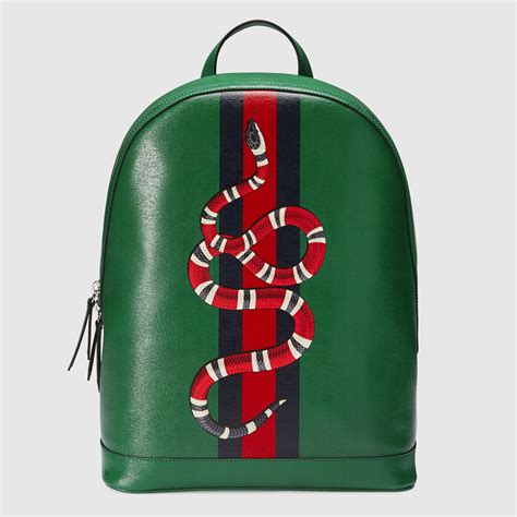 green gucci backpack with snake|Gucci male backpacks.